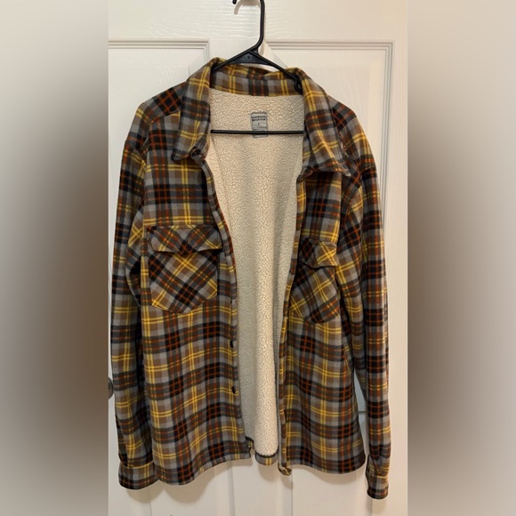 oakwood mountain Other - Men's Plaid Sherpa-Lined Shirt Jacket